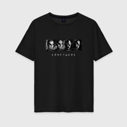 Kraftwerk - The band – Женская футболка хлопок Oversize с принтом купить со скидкой в -16%