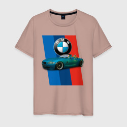 Родстер BMW Z4 – Мужская футболка хлопок с принтом купить со скидкой в -20%