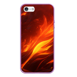 Яркие языки пламени – Чехол для iPhone 5/5S матовый с принтом купить