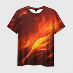 Яркие языки пламени – Мужская футболка 3D с принтом купить со скидкой в -26%