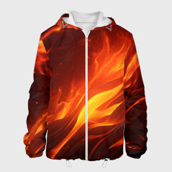 Яркие языки пламени – Мужская куртка 3D с принтом купить со скидкой в -10%