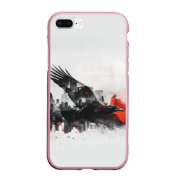 Летающий ворон и город – Чехол для iPhone 7Plus/8 Plus матовый с принтом купить