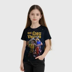 Детская футболка 3D The lost vikings - interplay - фото 2