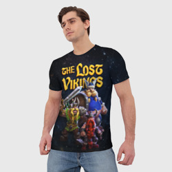 Мужская футболка 3D The lost vikings - interplay - фото 2