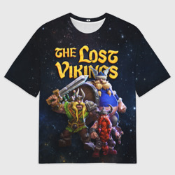 Мужская футболка oversize 3D The lost vikings - interplay