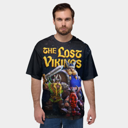 Мужская футболка oversize 3D The lost vikings - interplay - фото 2