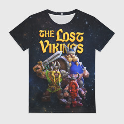 Женская футболка 3D The lost vikings - interplay