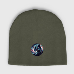 Звёздная пантера - нейросеть – Женская шапка демисезонная с принтом купить