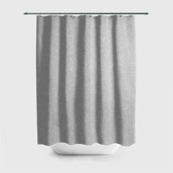 Однотонный светло-серый текстурированный  – Штора 3D для ванной с принтом купить