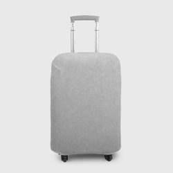 Однотонный светло-серый текстурированный  – Чехол для чемодана 3D с принтом купить