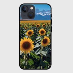 Подсолнухи на поле – Чехол для iPhone 13 mini с принтом купить