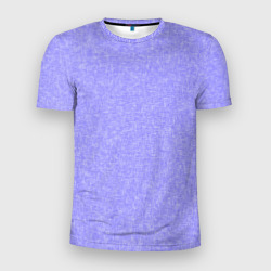 Сиреневый однотонный текстурированный – Мужская футболка 3D Slim с принтом купить со скидкой в -9%