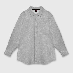 Текстурированный серый однотонный – Мужская рубашка oversize 3D с принтом купить