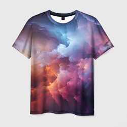 Облачный космос – Мужская футболка 3D с принтом купить со скидкой в -26%