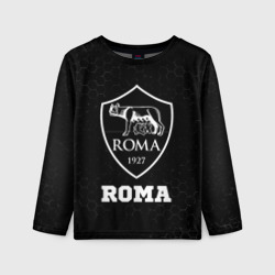 Roma sport на темном фоне – Детский лонгслив 3D с принтом купить со скидкой в -20%