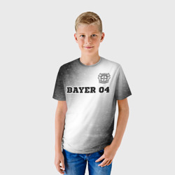 Футболка с принтом Bayer 04 sport на светлом фоне посередине для мужчины, вид на модели спереди №2. Цвет основы: белый
