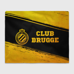 Club Brugge - gold gradient по-горизонтали – Плед 3D с принтом купить со скидкой в -14%