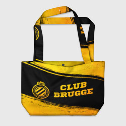 Club Brugge - gold gradient по-горизонтали – Пляжная сумка 3D с принтом купить
