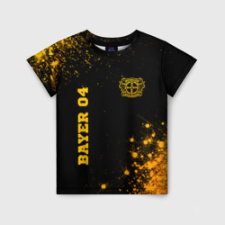 Bayer 04 - gold gradient вертикально – Детская футболка 3D с принтом купить со скидкой в -33%
