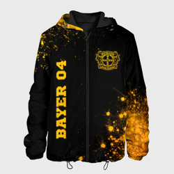 Bayer 04 - gold gradient вертикально – Мужская куртка 3D с принтом купить со скидкой в -10%