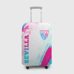 Sevilla neon gradient style вертикально – Чехол для чемодана 3D с принтом купить