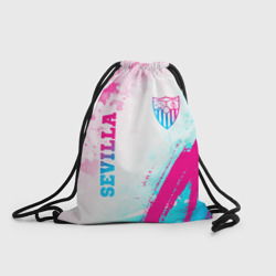 Sevilla neon gradient style вертикально – Рюкзак-мешок 3D с принтом купить со скидкой в -25%