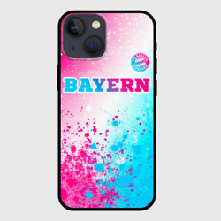 Bayern neon gradient style посередине – Чехол для iPhone 13 mini с принтом купить