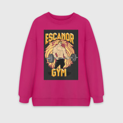 Женский свитшот oversize без начеса хлопок Эсканор грех гордыни gym