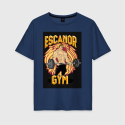 Женская футболка хлопок Oversize Эсканор грех гордыни gym