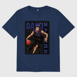 Женская футболка хлопок Oversize Баскетбол Куроко Дайки Аоминэ