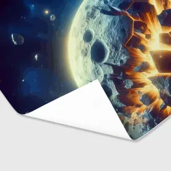 Бумага для упаковки 3D Взрыв планеты - космос от нейросети - фото 2