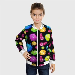 Детский бомбер 3D Смешные бактерии  паттерн - фото 2
