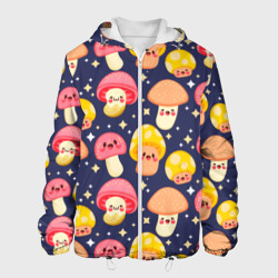 Веселые грибочки  паттерн – Мужская куртка 3D с принтом купить со скидкой в -10%