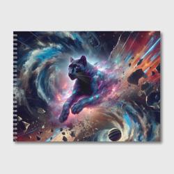 Космическая пантера - нейросеть – Альбом для рисования с принтом купить со скидкой в -45%