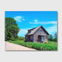 Дом в деревне – Альбом для рисования с принтом купить со скидкой в -45%