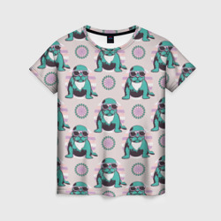 Тюлень и круги – Женская футболка 3D с принтом купить со скидкой в -26%
