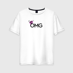 Omg - wedding – Женская футболка хлопок Oversize с принтом купить со скидкой в -16%