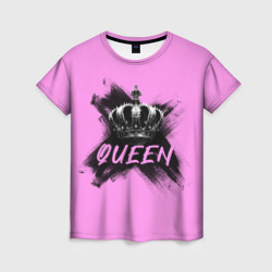 Королева - корона – Женская футболка 3D с принтом купить со скидкой в -26%