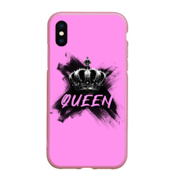 Чехол для iPhone XS Max матовый Королева - корона