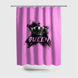 Королева - корона – Штора 3D для ванной с принтом купить