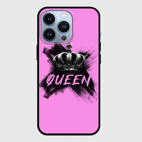 Чехол для iPhone 13 Pro с принтом Королева - корона, вид спереди №1