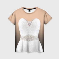 Свадебное платье - невеста – Женская футболка 3D с принтом купить со скидкой в -26%