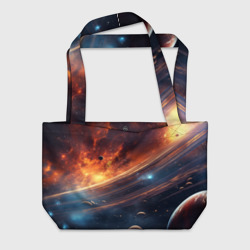 Млечный путь космос – Пляжная сумка 3D с принтом купить