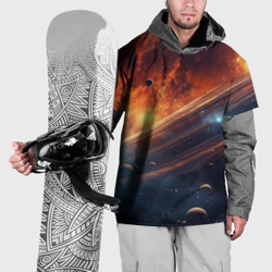 Млечный путь космос – Накидка на куртку 3D с принтом купить