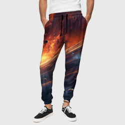 Млечный путь космос – Мужские брюки 3D с принтом купить