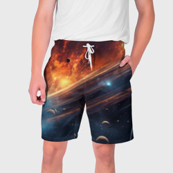 Млечный путь космос – Мужские шорты 3D с принтом купить