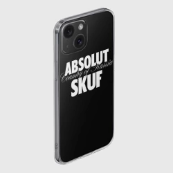 Чехол для iPhone 15 силиконовый с защитой камеры Skuf absolut  - фото 2