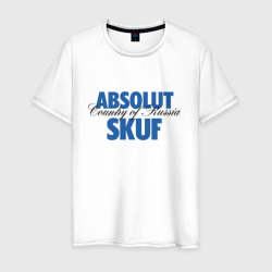 Absolut - skuf  – Мужская футболка хлопок с принтом купить со скидкой в -20%