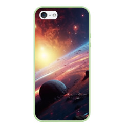 Фантастика космос и  планета – Чехол для iPhone 5/5S матовый с принтом купить