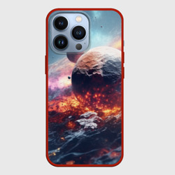 Космическое столкновение планет – Чехол для iPhone 13 Pro с принтом купить